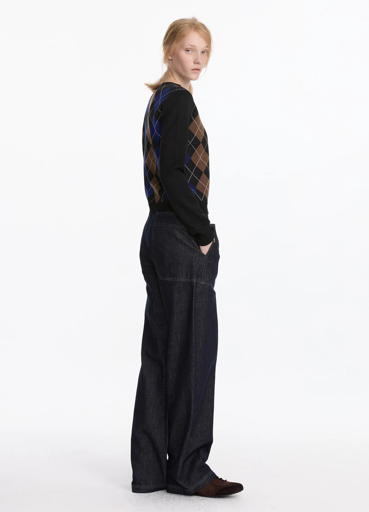 Argyle Knit Sweater