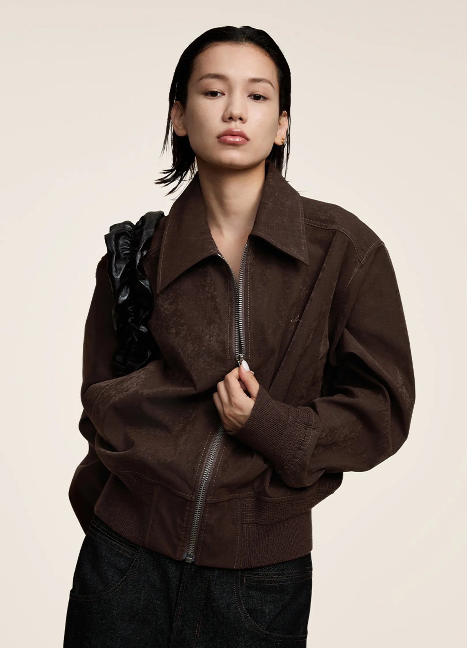 SATUR セター セト Cropped cotton work jacketの通販