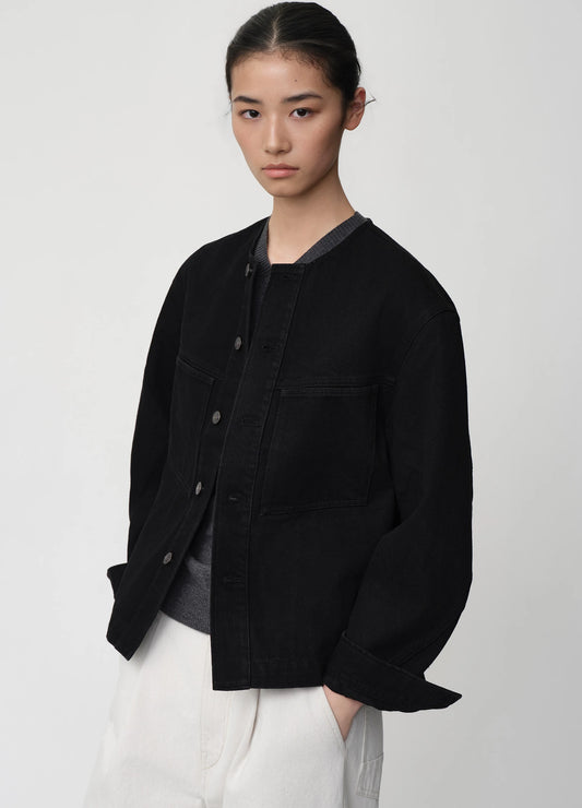 Curved Denim Jacket