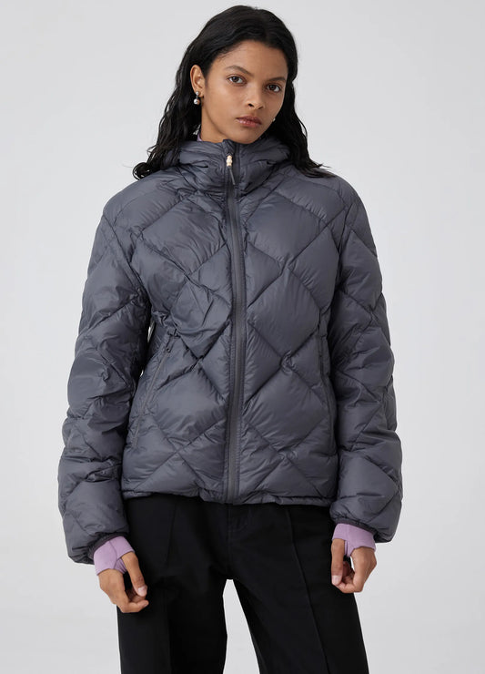 Diamond Quilted Down Jacket