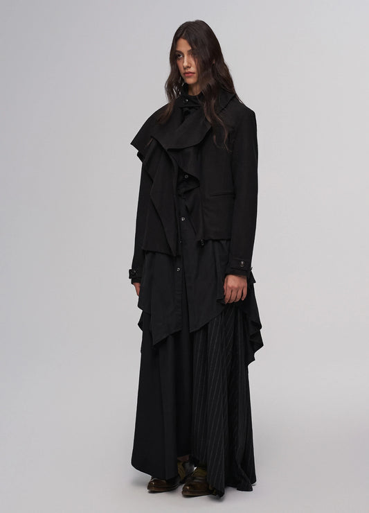 Distressed Collar Jacket