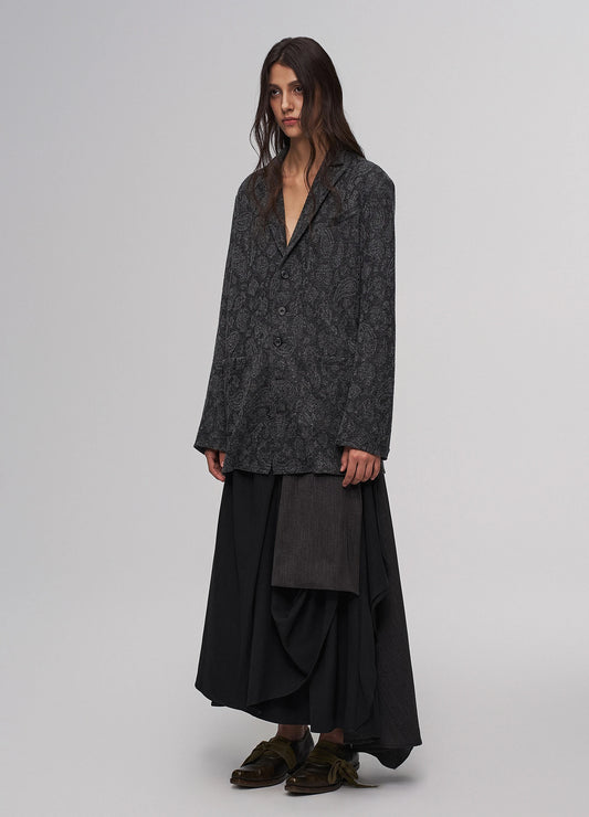 Jacquard Knit Blazer