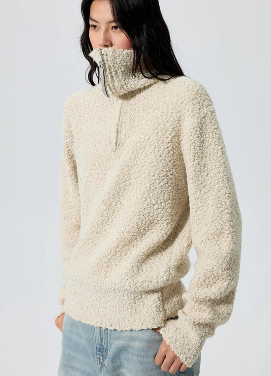 Lambswool Zip Sweater