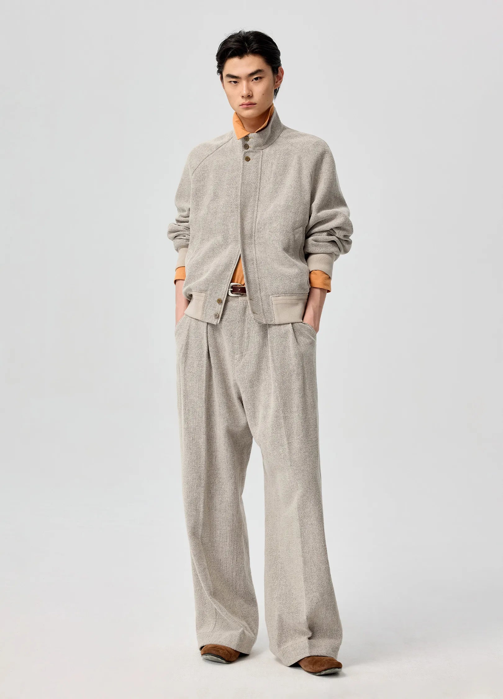 Linen Harrington Jacket – VERSEAS