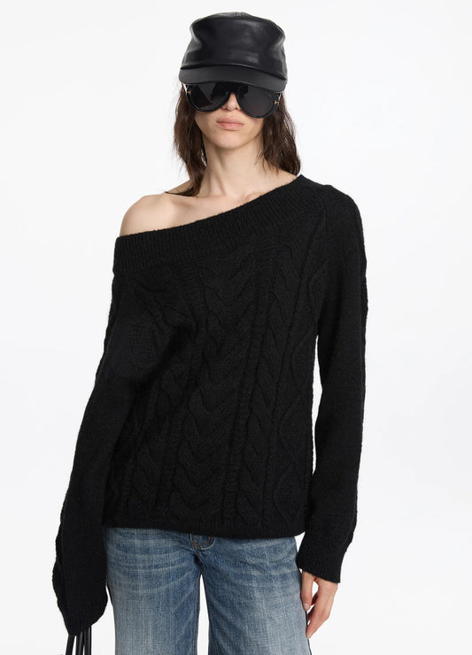 Off-Shoulder Knit