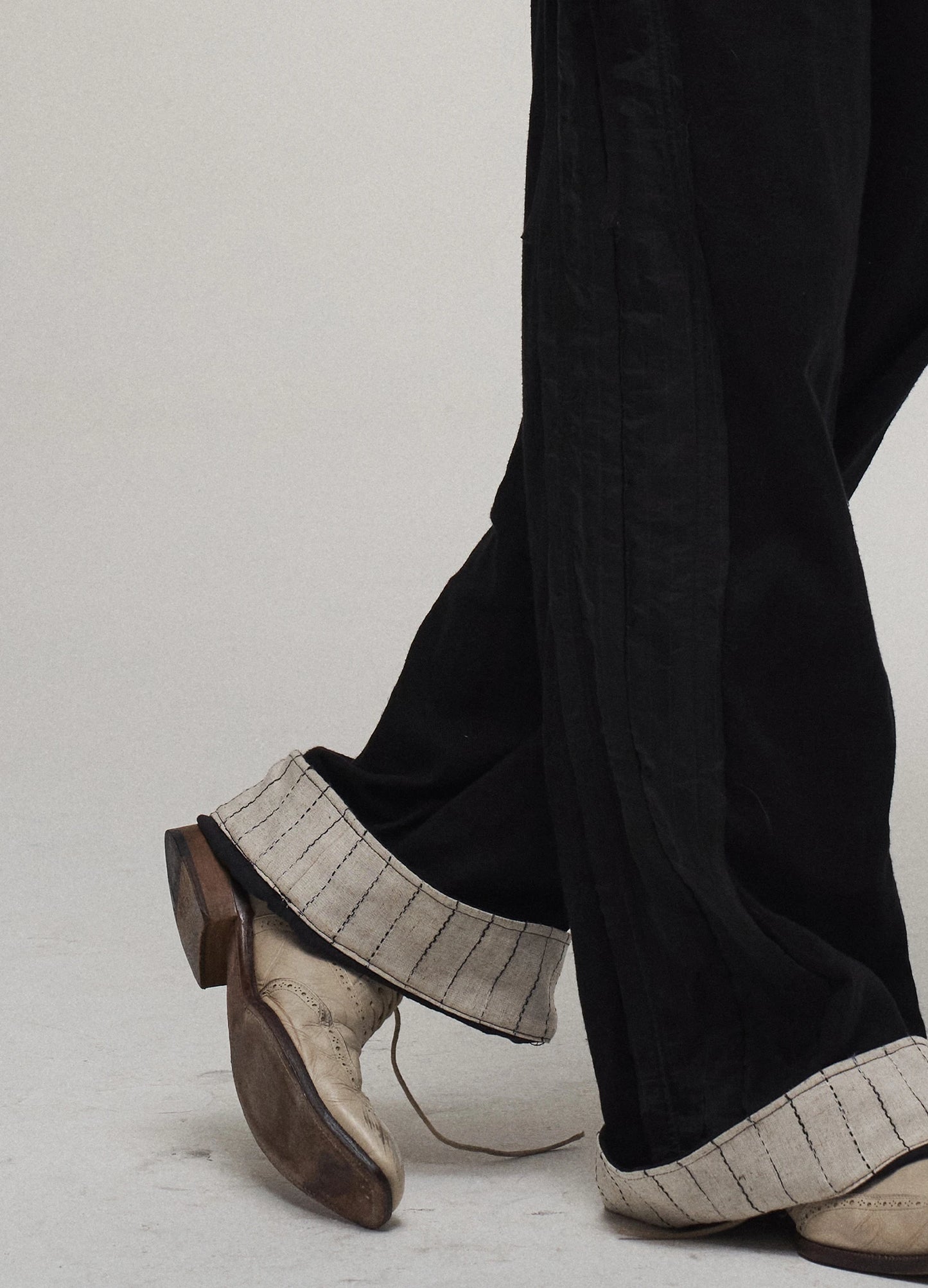 Patchwork Straight Trousers