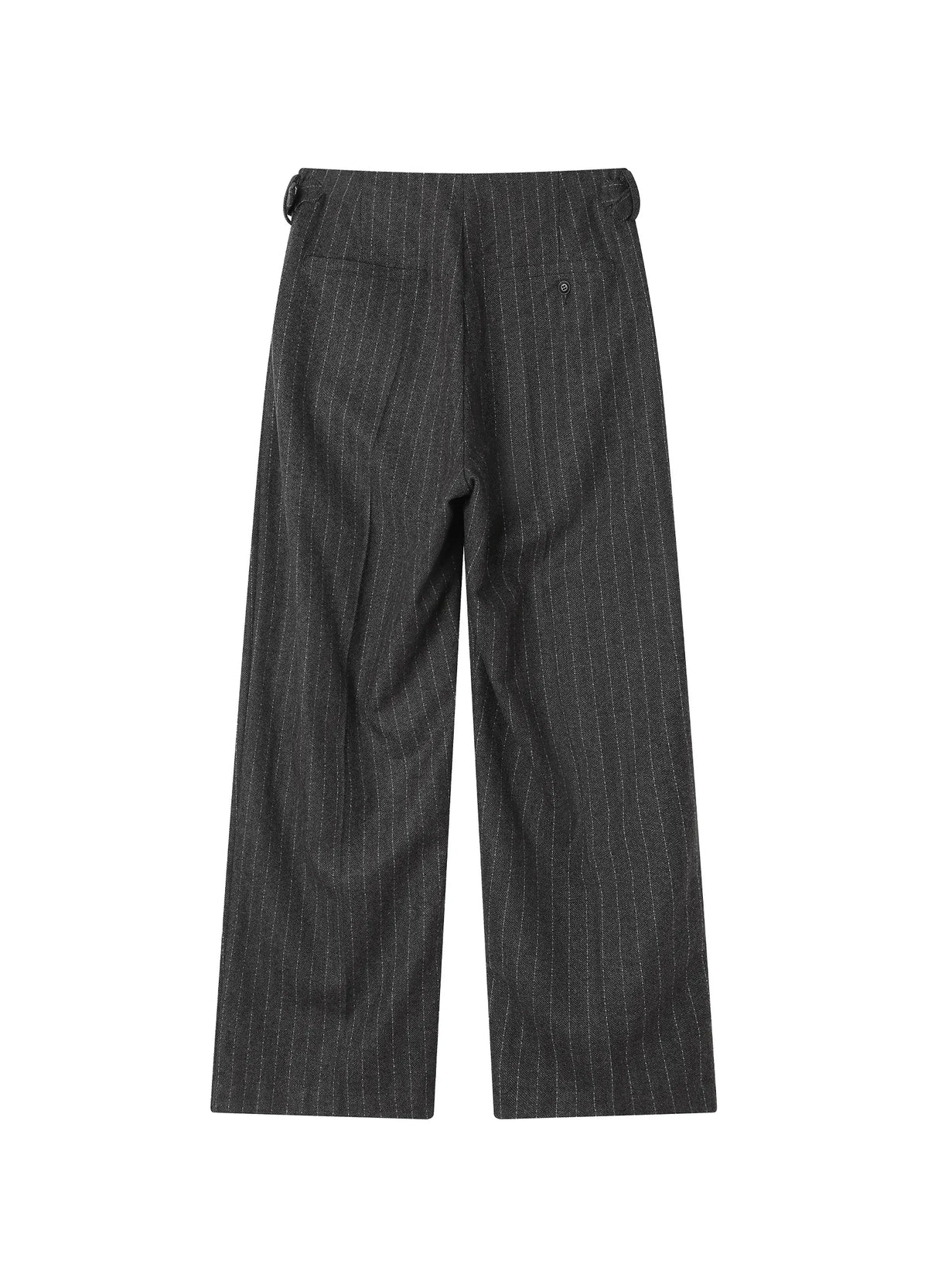 Pinstripe Wool Suit Trousers