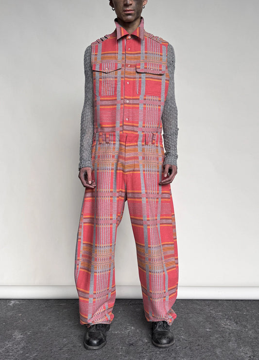 Plaid Jumpsuit