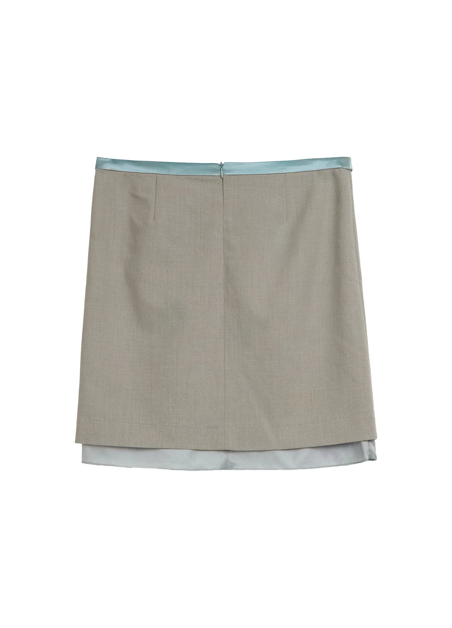 Pleated Belt Skirt