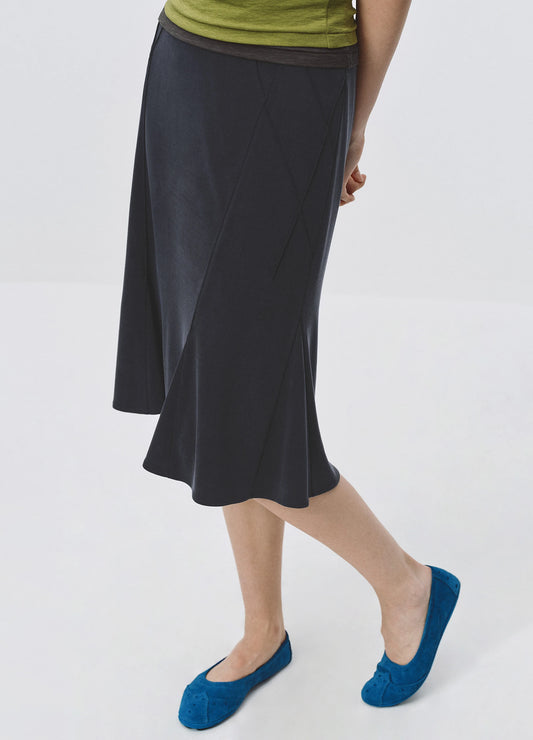 Pleated Fishtail Skirt