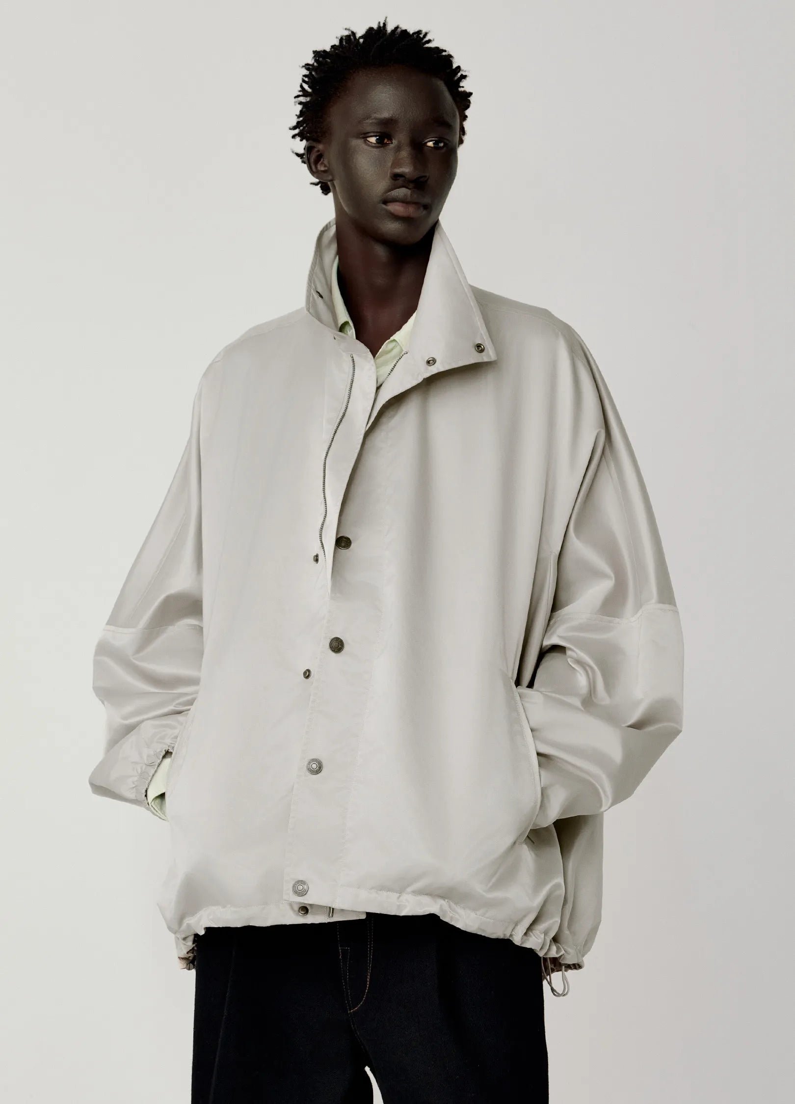 Satin Batwing Jacket – VERSEAS