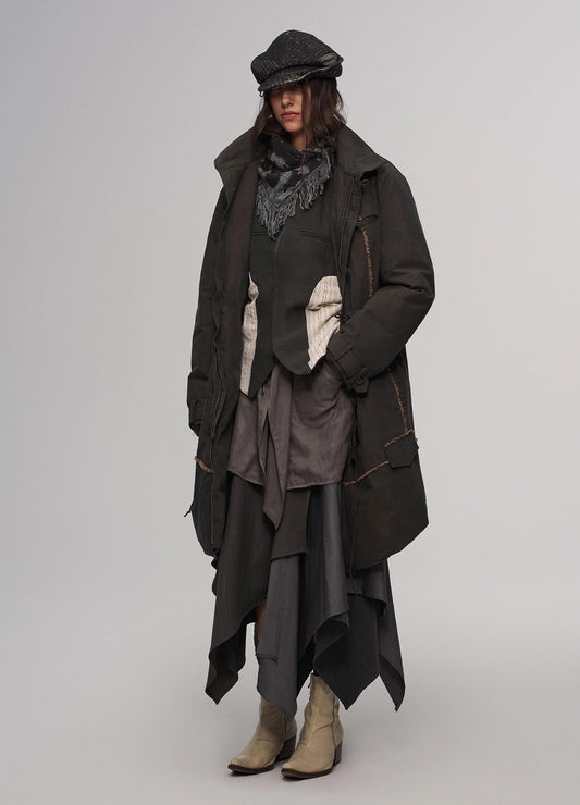 Structured Parka Coat
