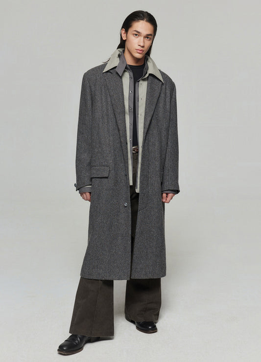 Wool Extended Peacoat