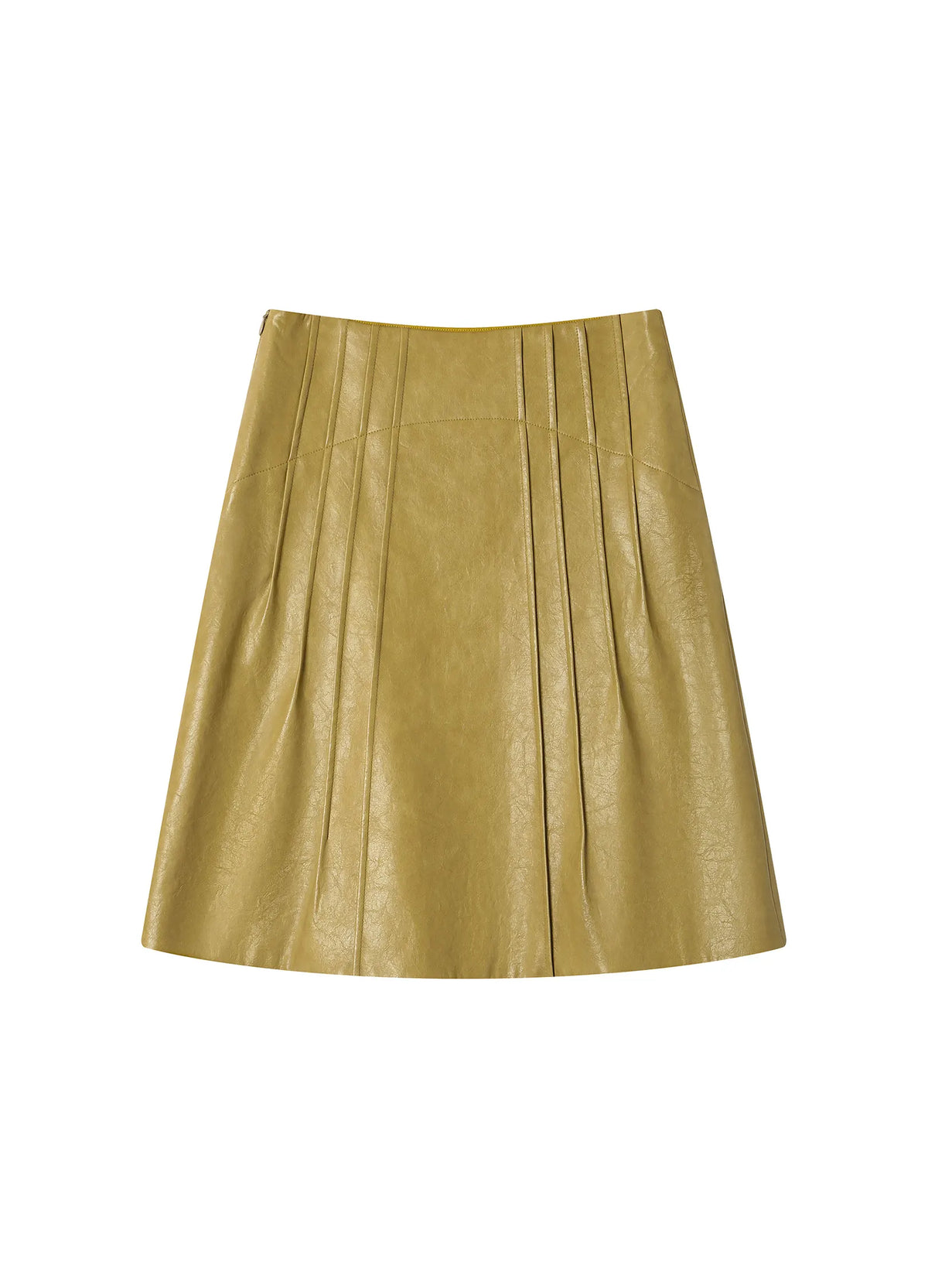 Waxed Leather Skirt