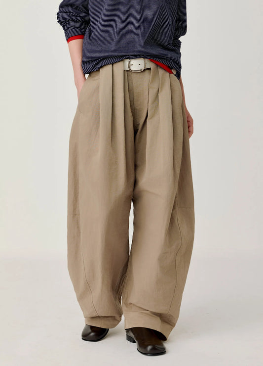 Wide Gloss Trousers