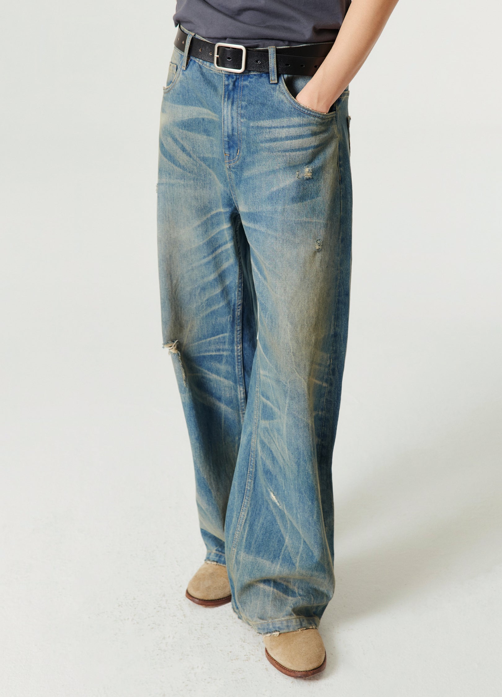 Nevada Wash Straight Denim – VERSEAS