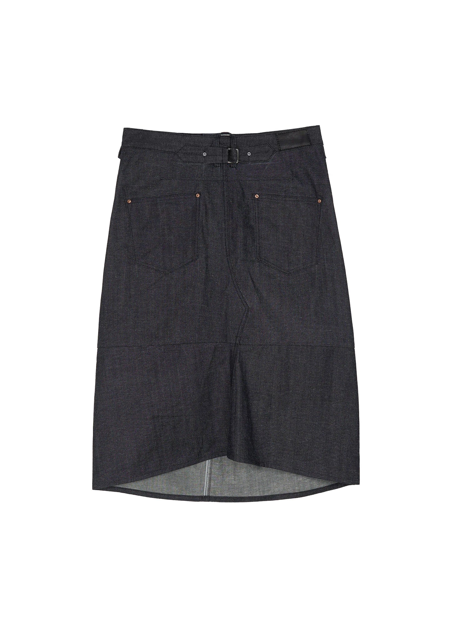 3D Cut Denim Skirt