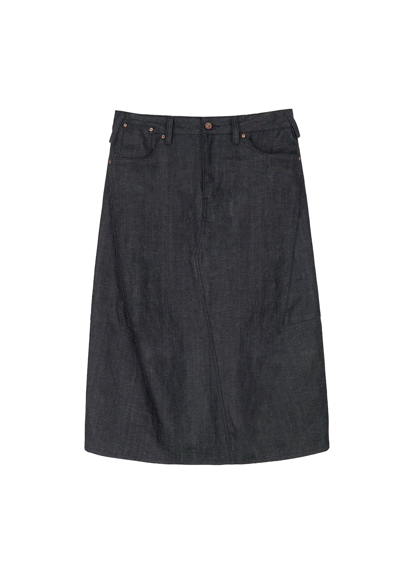 3D Cut Denim Skirt