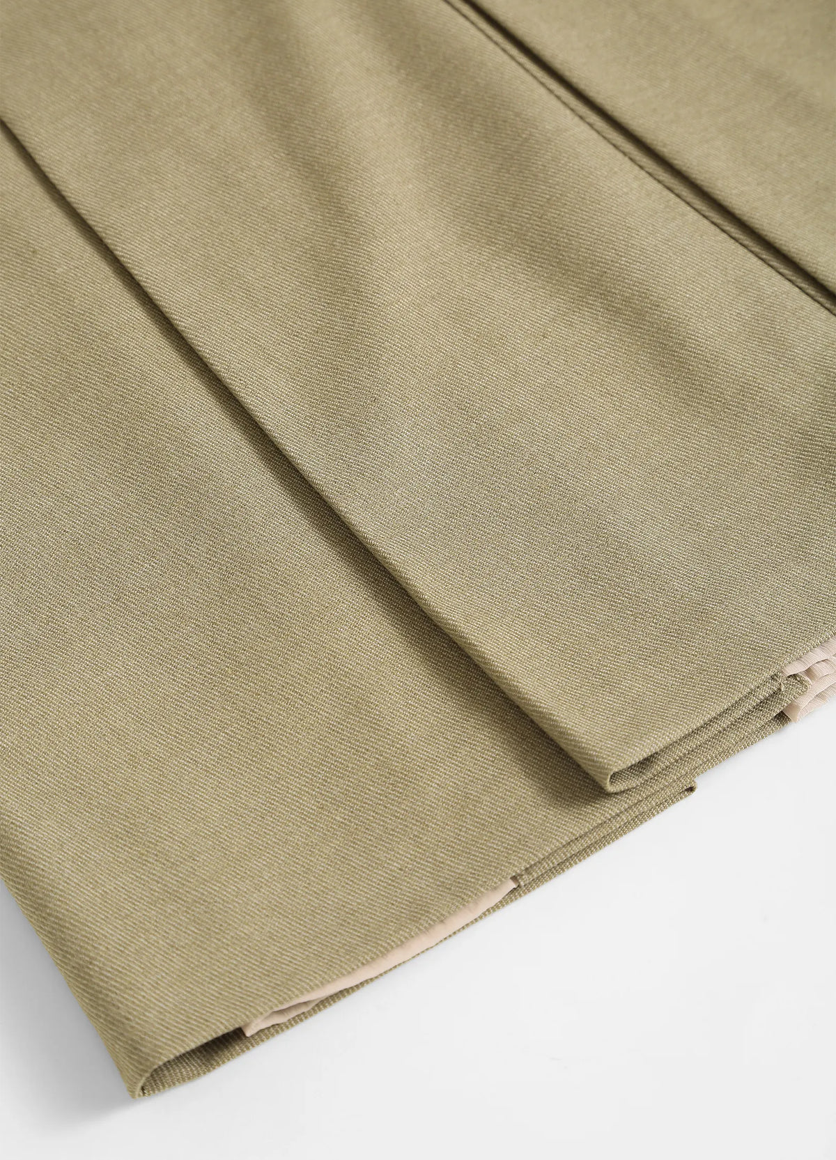Merino Pleated Skirt