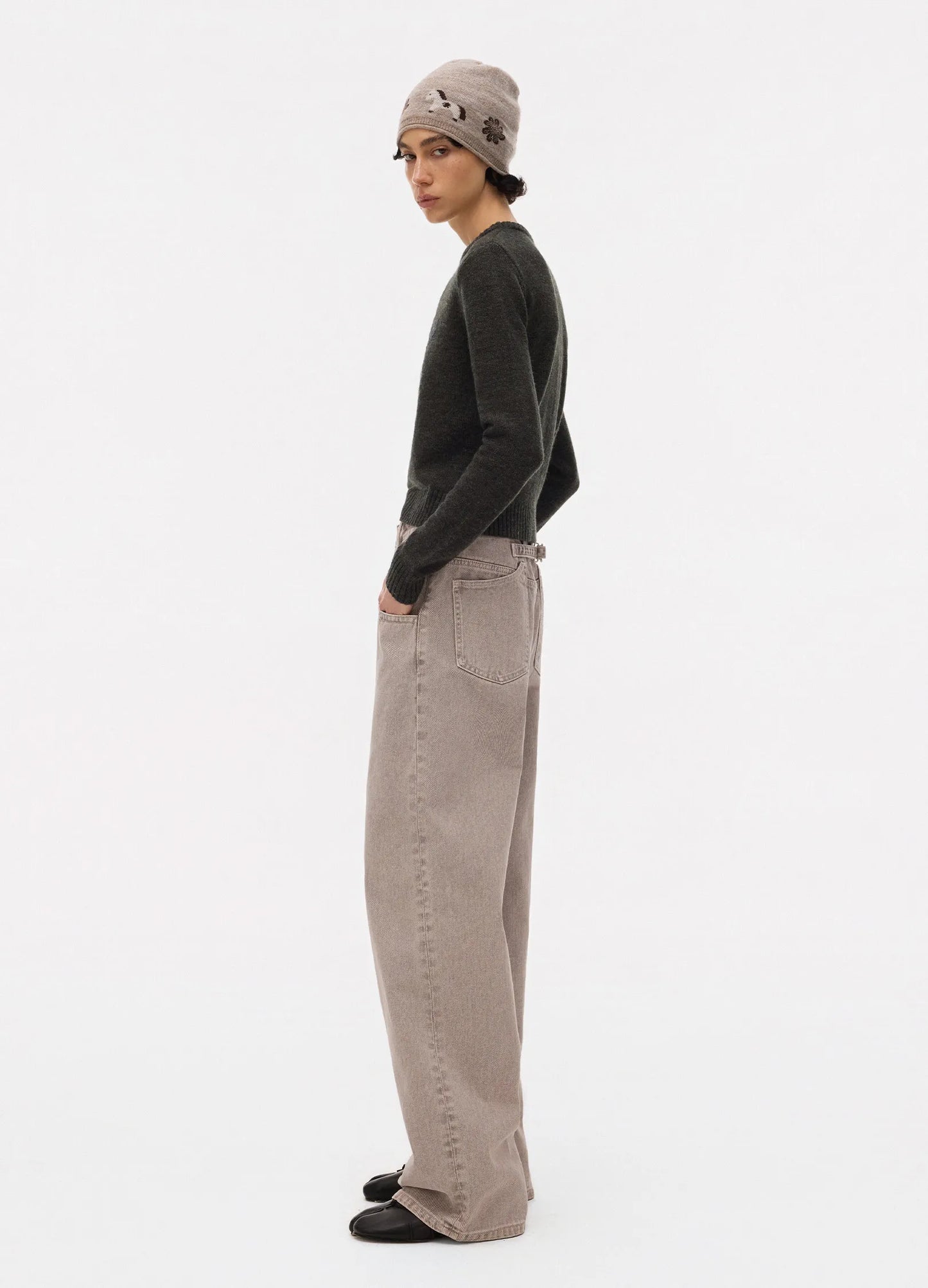 Merino Knit Embroidered Top
