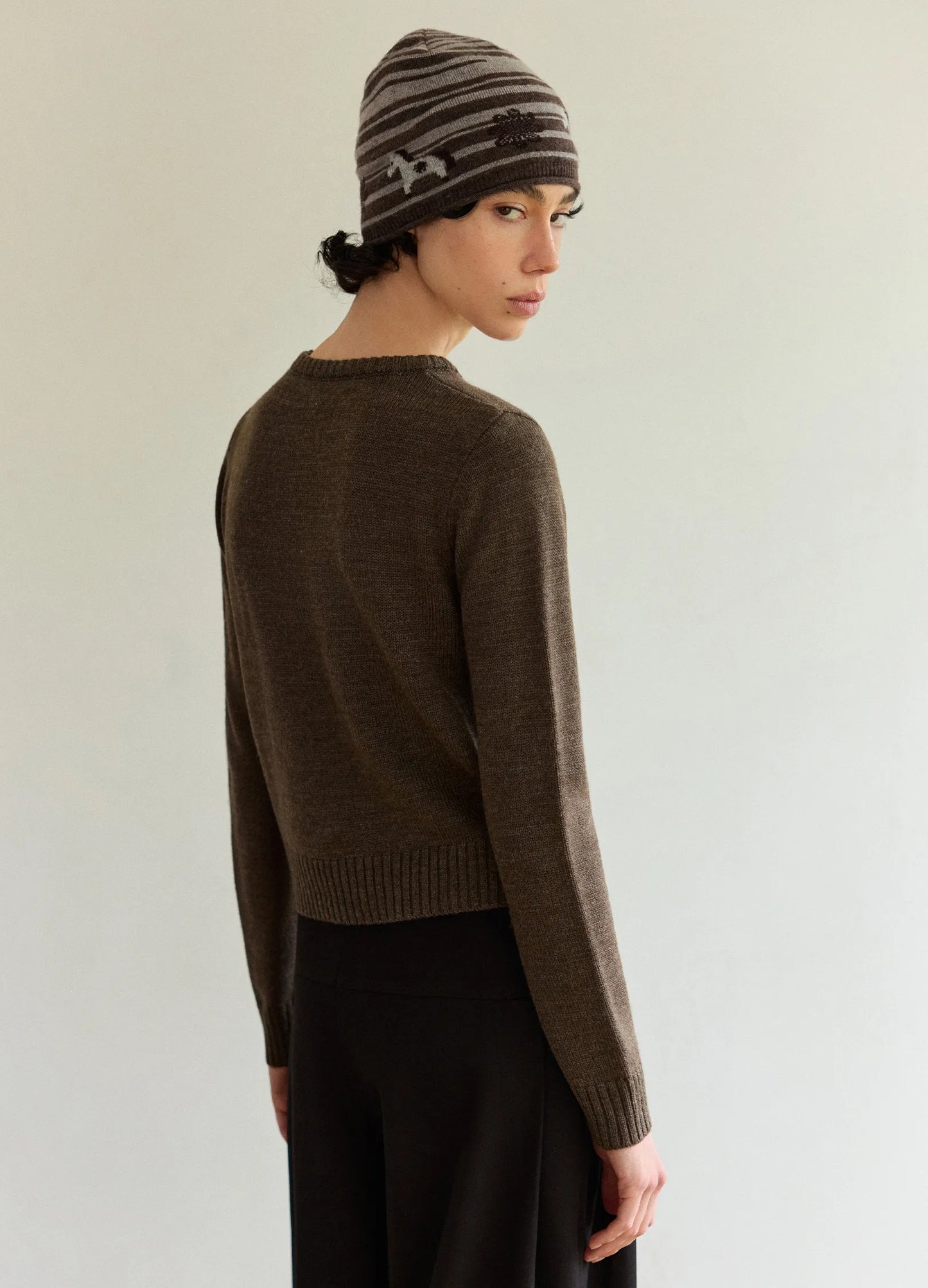 Merino Knit Embroidered Top