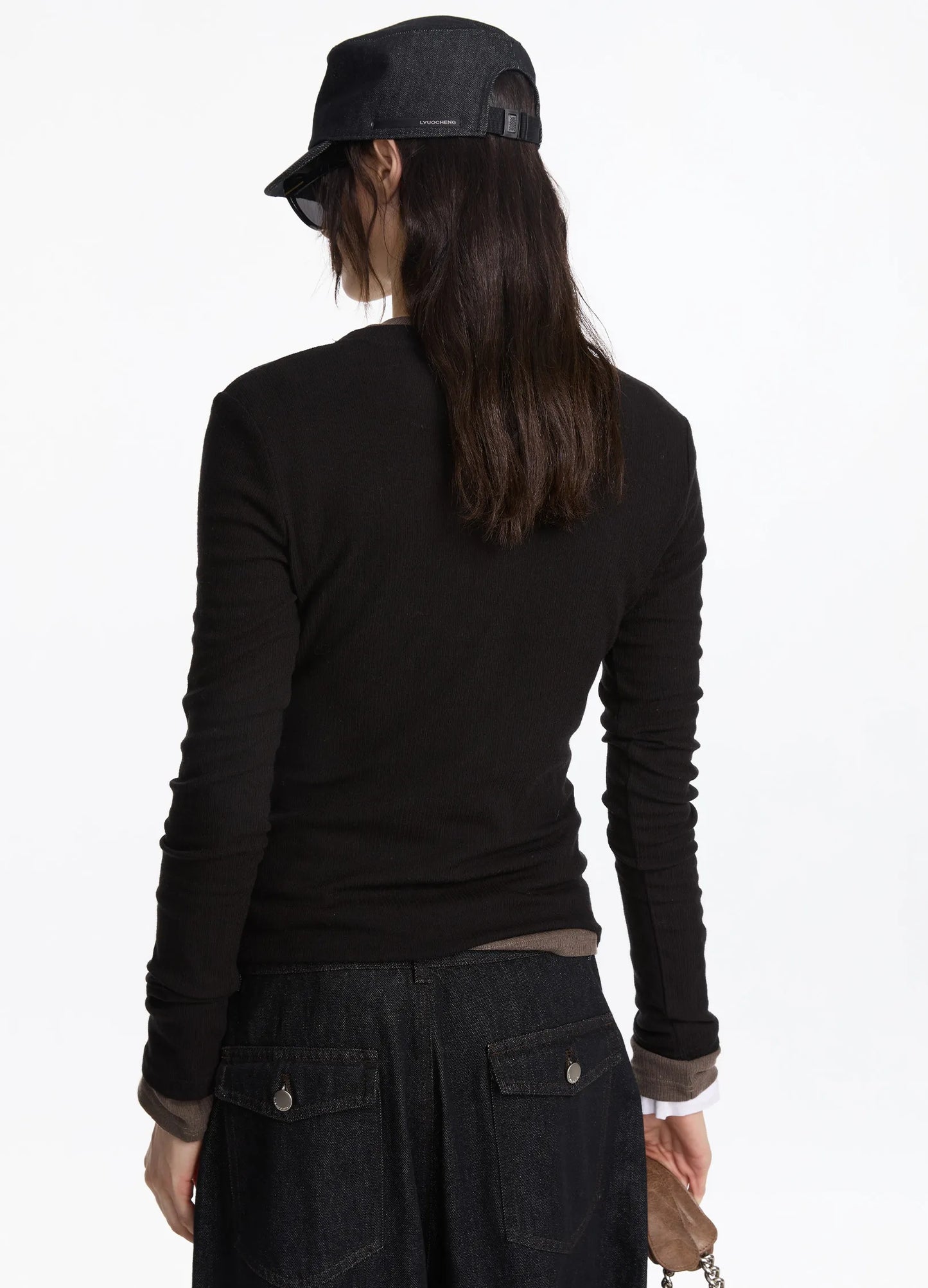 Acetate Henley Top