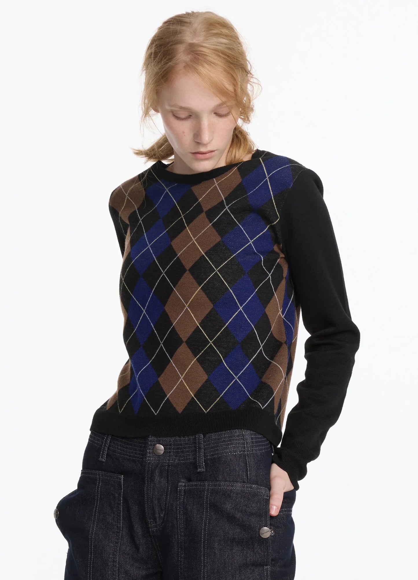 Argyle Knit Sweater