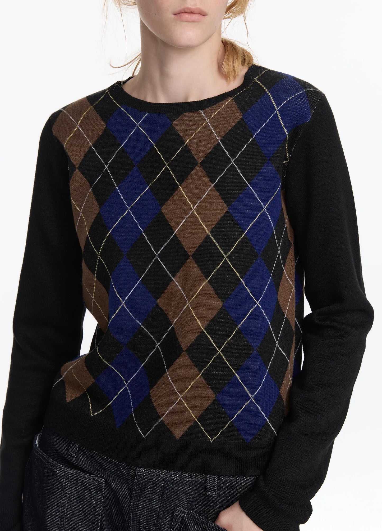 Argyle Knit Sweater