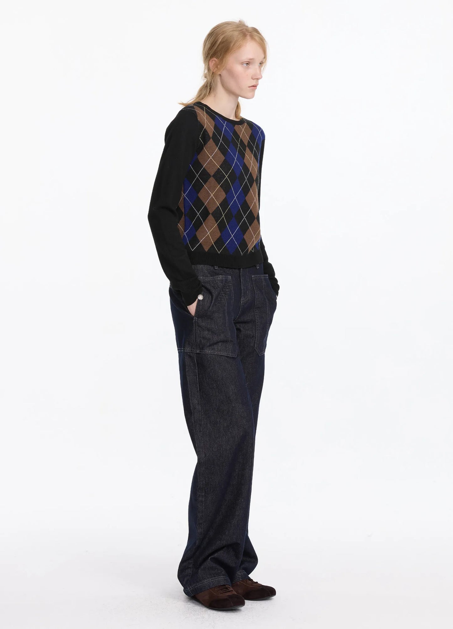 Argyle Knit Sweater