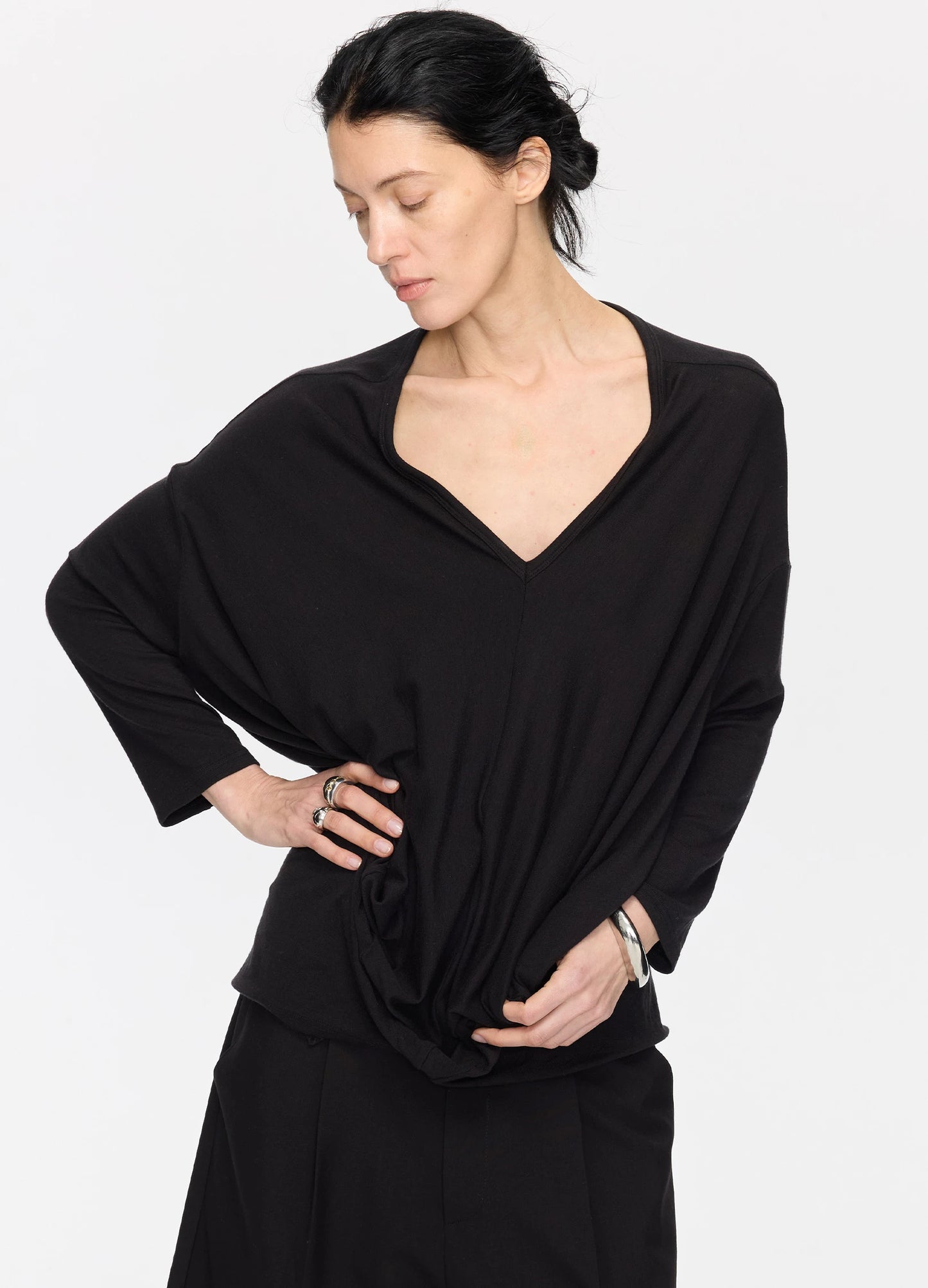 Asymmetric Cocoon Top