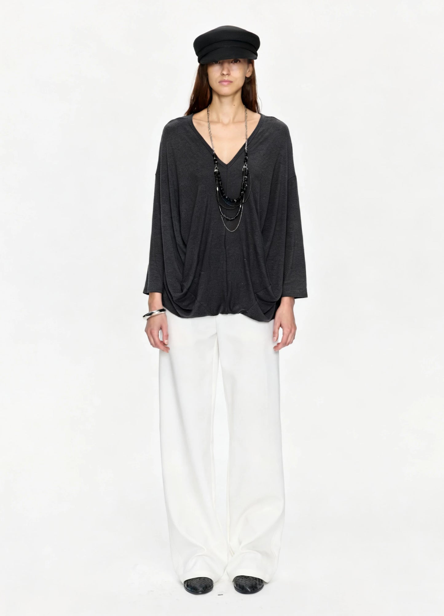 Asymmetric Cocoon Top