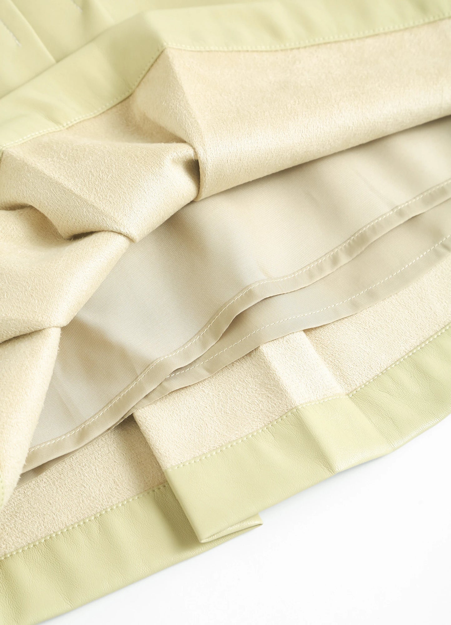 Asymmetric Pleated Skirt