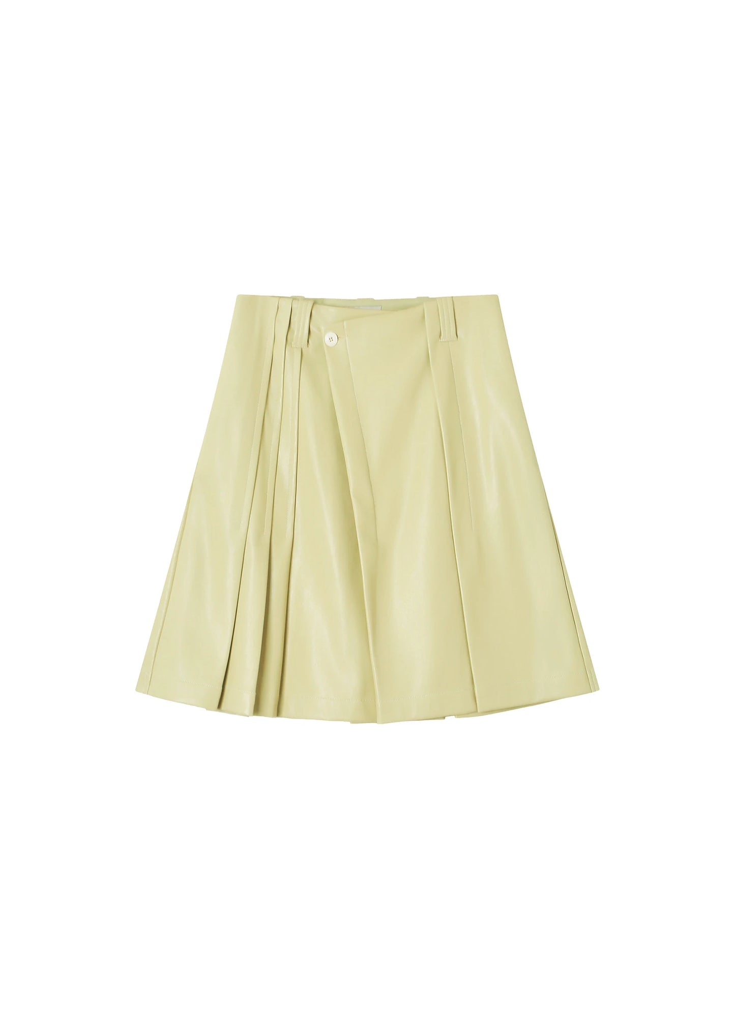 Asymmetric Pleated Skirt