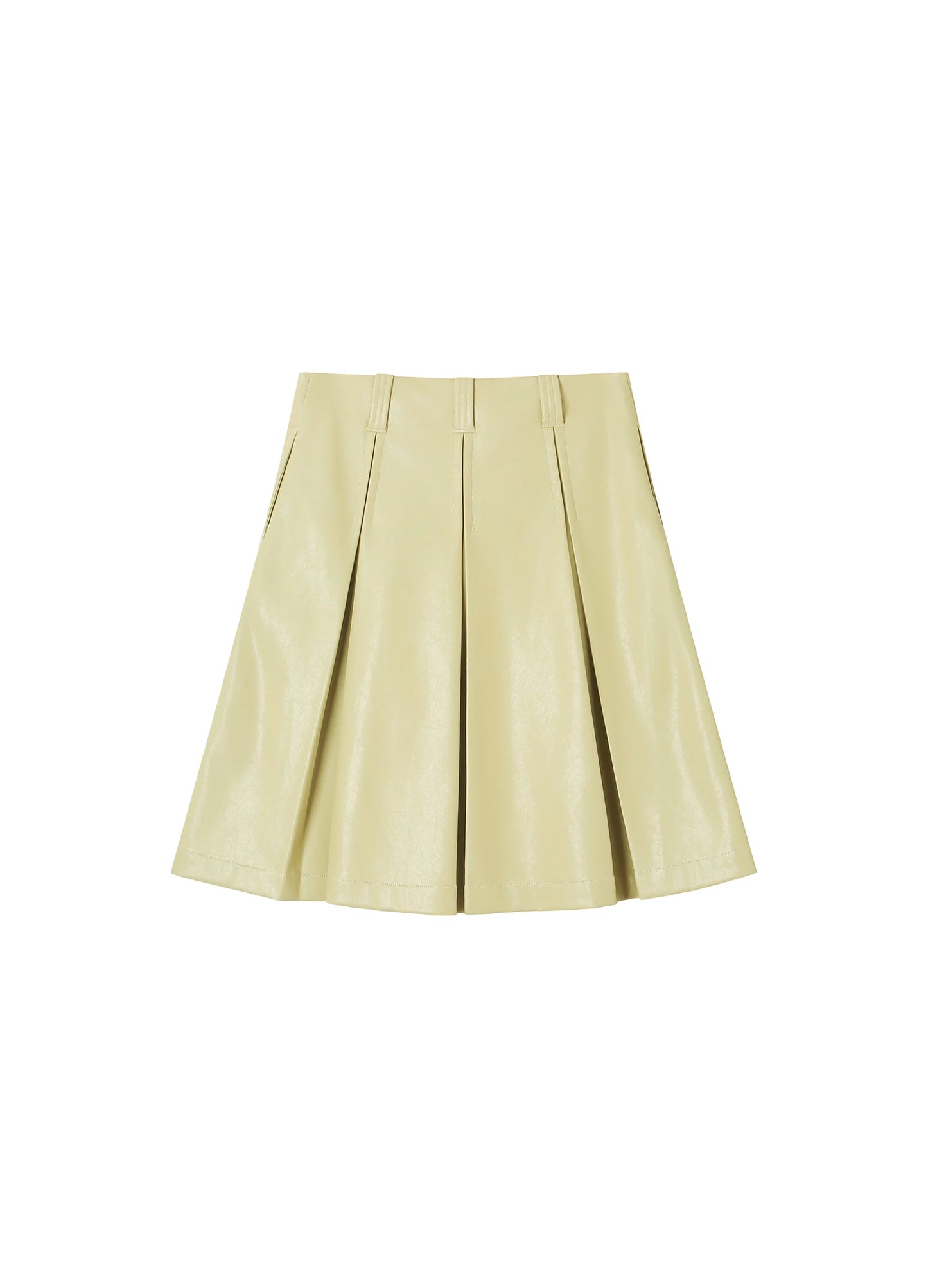Asymmetric Pleated Skirt