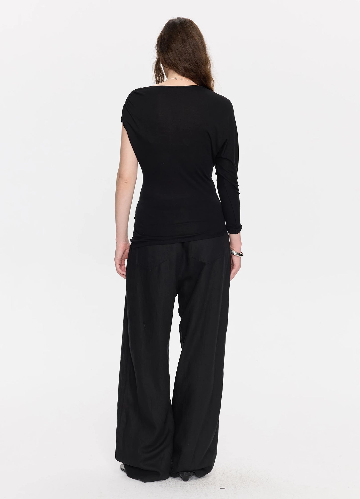 Asymmetric Ruched Tee