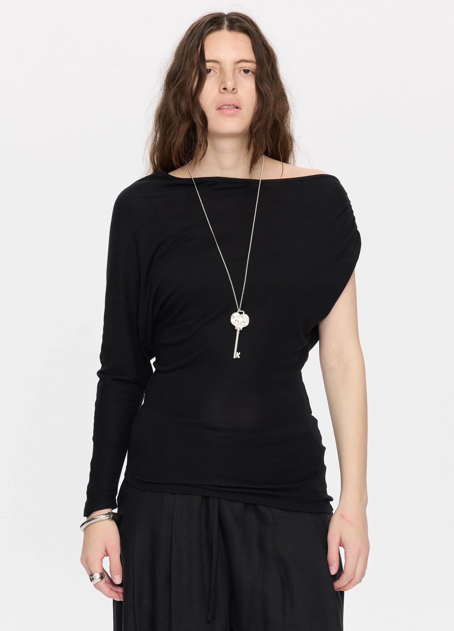 Asymmetric Ruched Tee