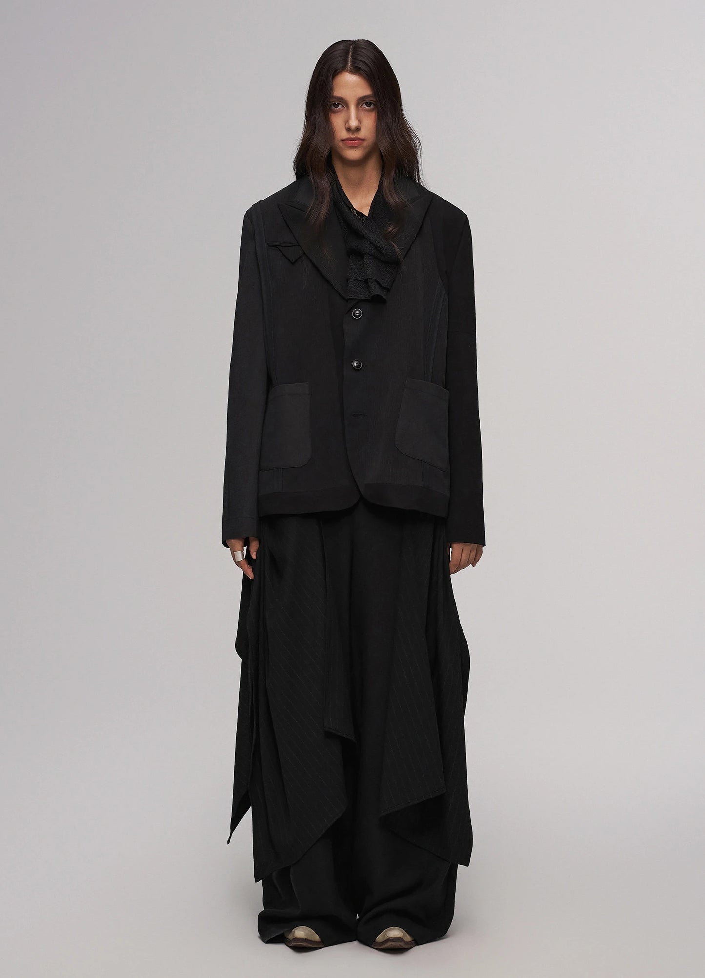 Asymmetrical Patchwork Blazer