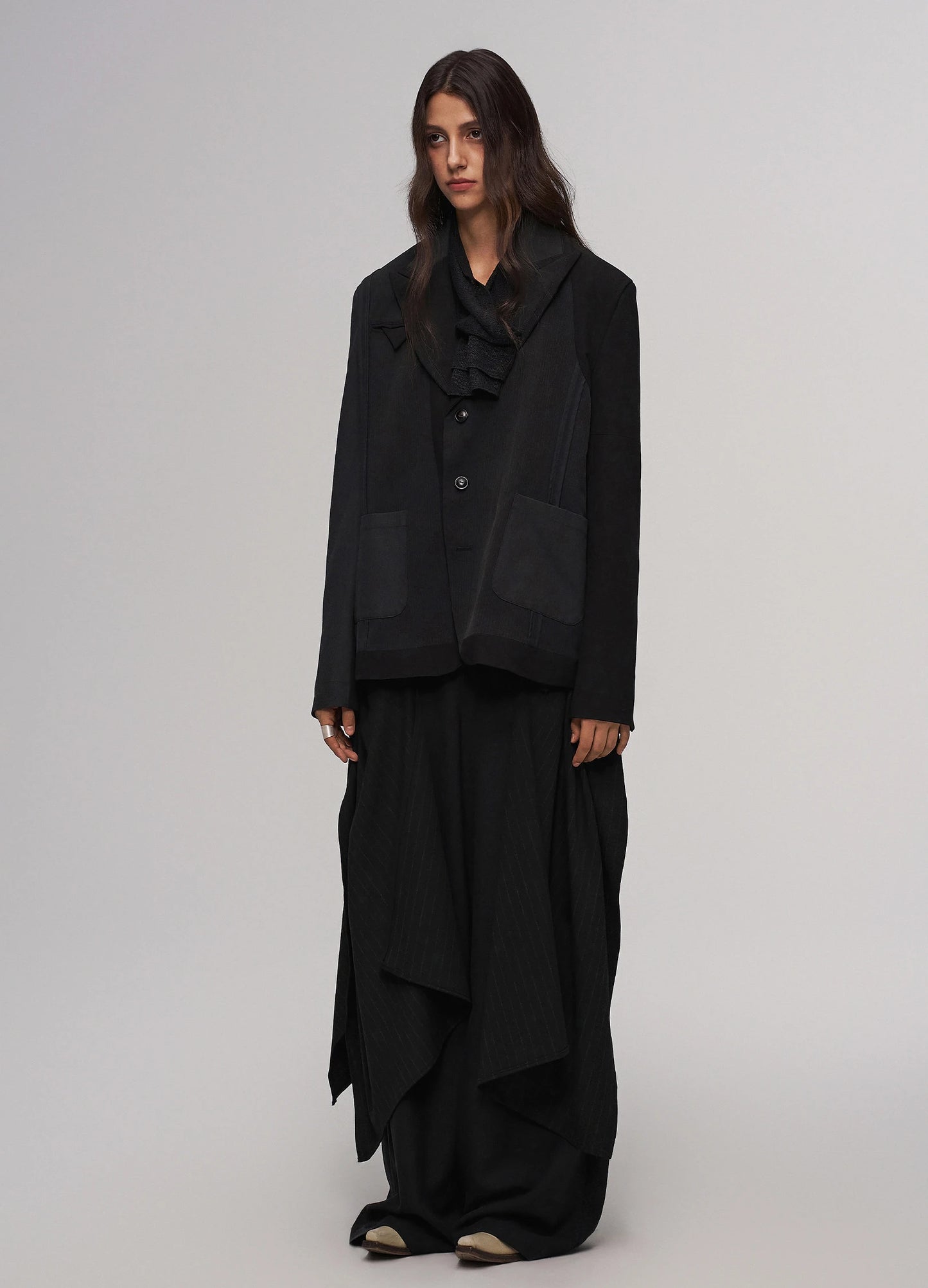 Asymmetrical Patchwork Blazer