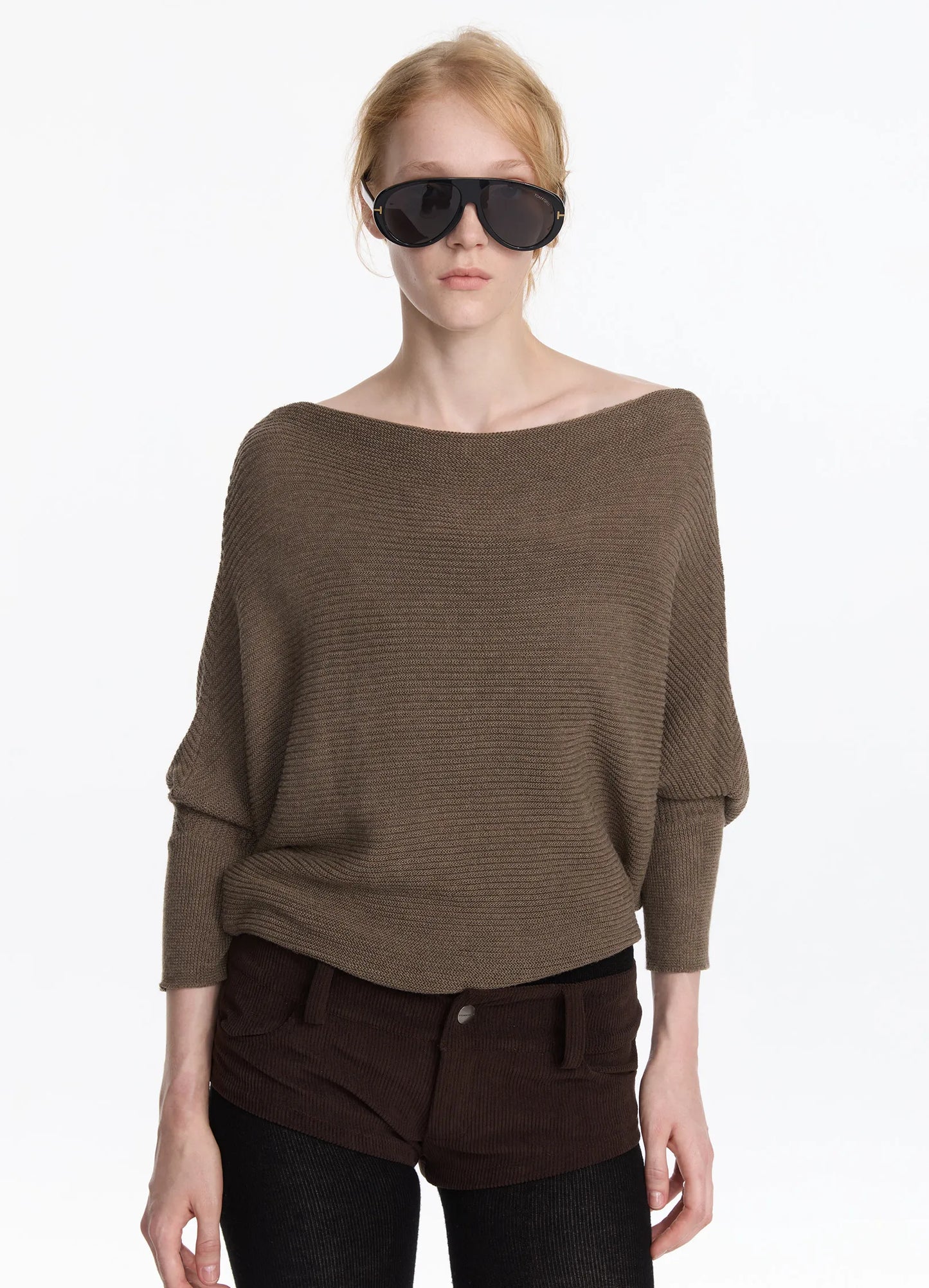 Batwing Knit Shawl