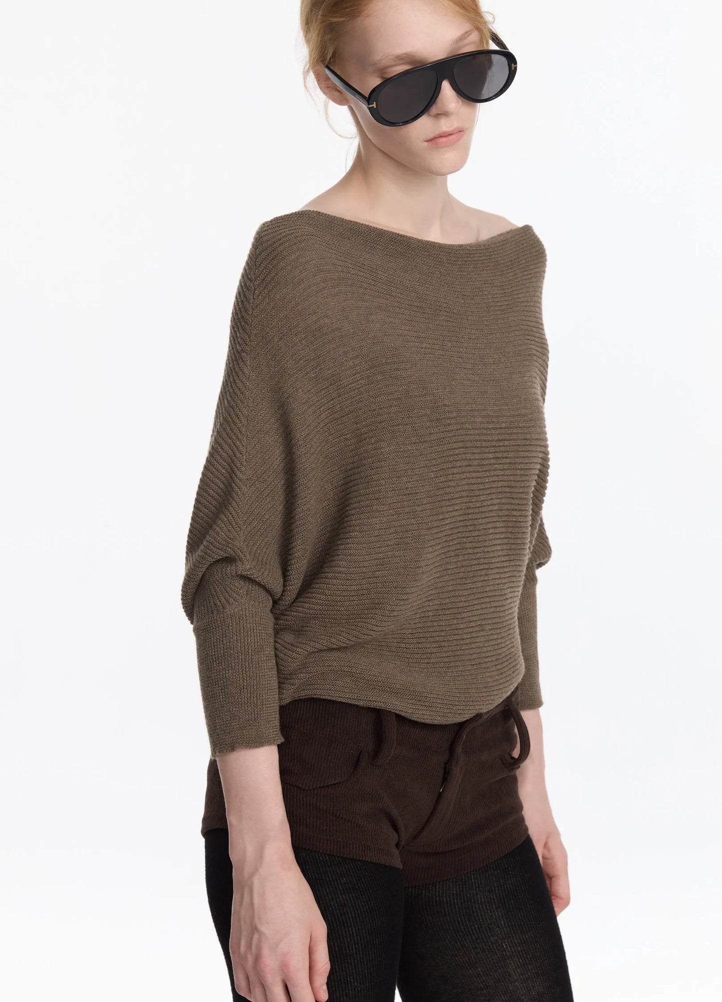 Batwing Knit Shawl