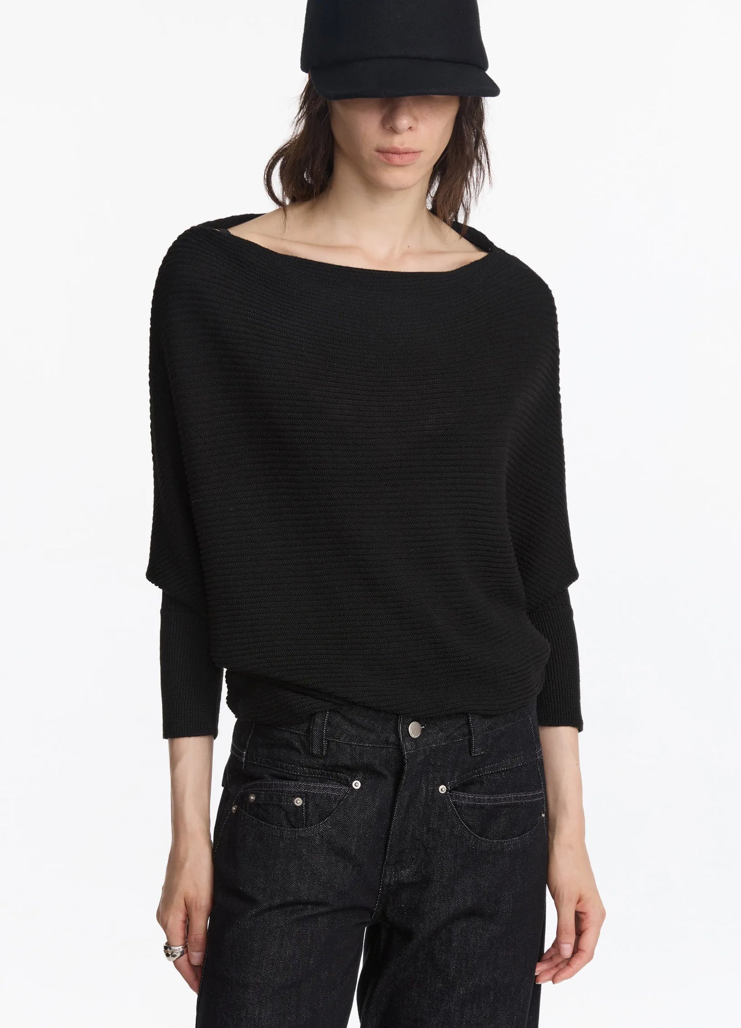 Batwing Knit Shawl