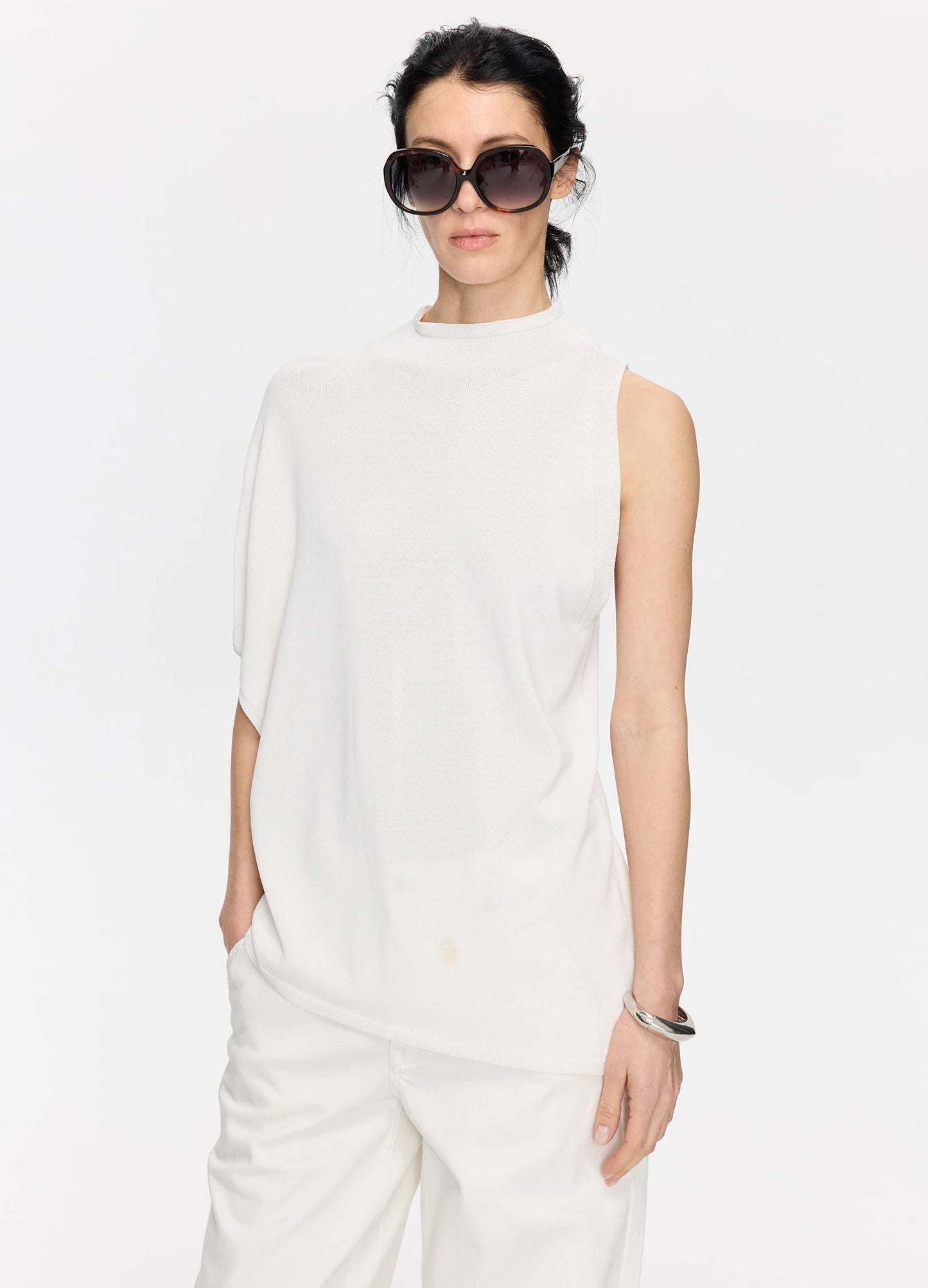 Batwing Sleeve Knitted Top