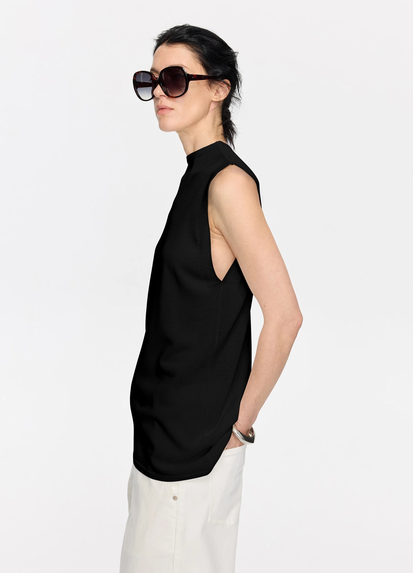 Batwing Sleeve Knitted Top