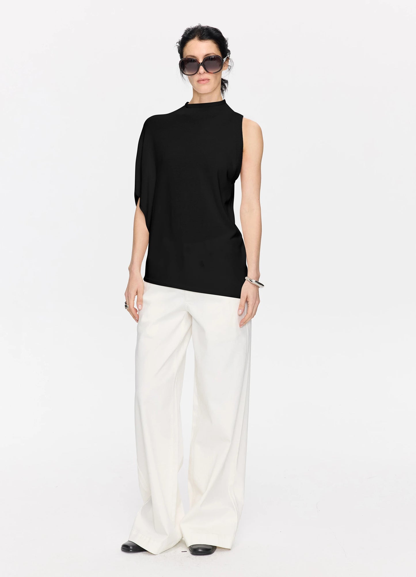 Batwing Sleeve Knitted Top