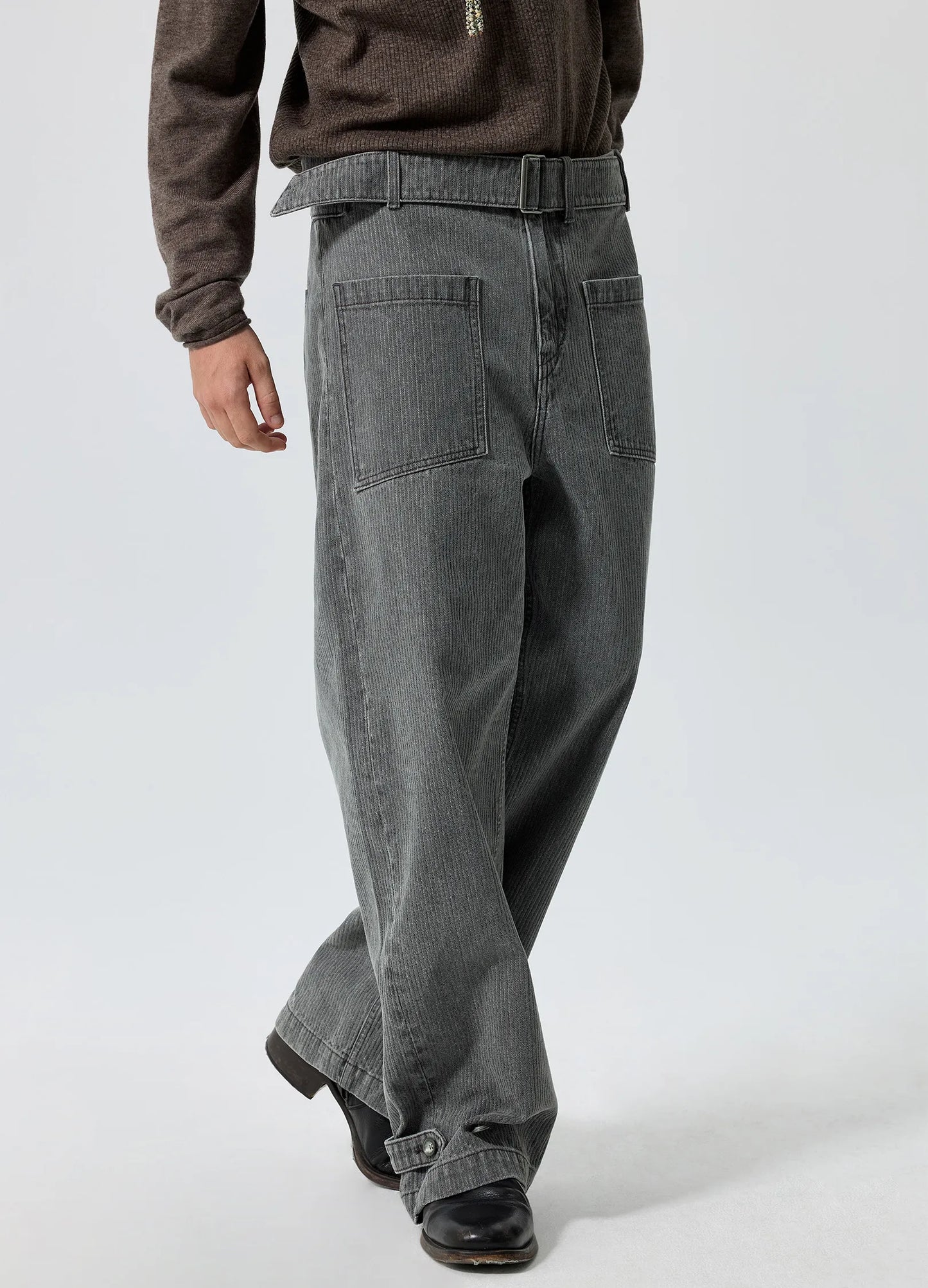Belted Cargo Trousers