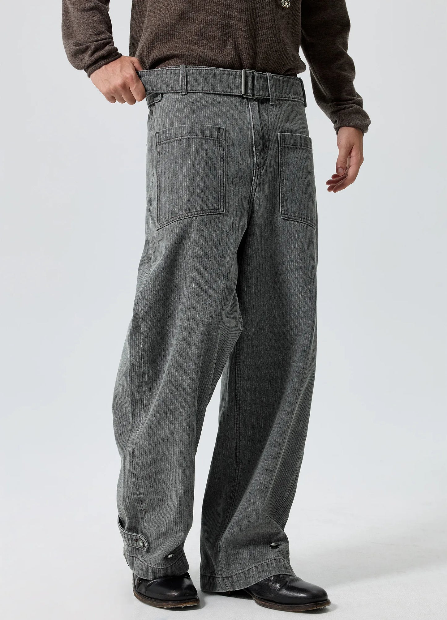 Belted Cargo Trousers