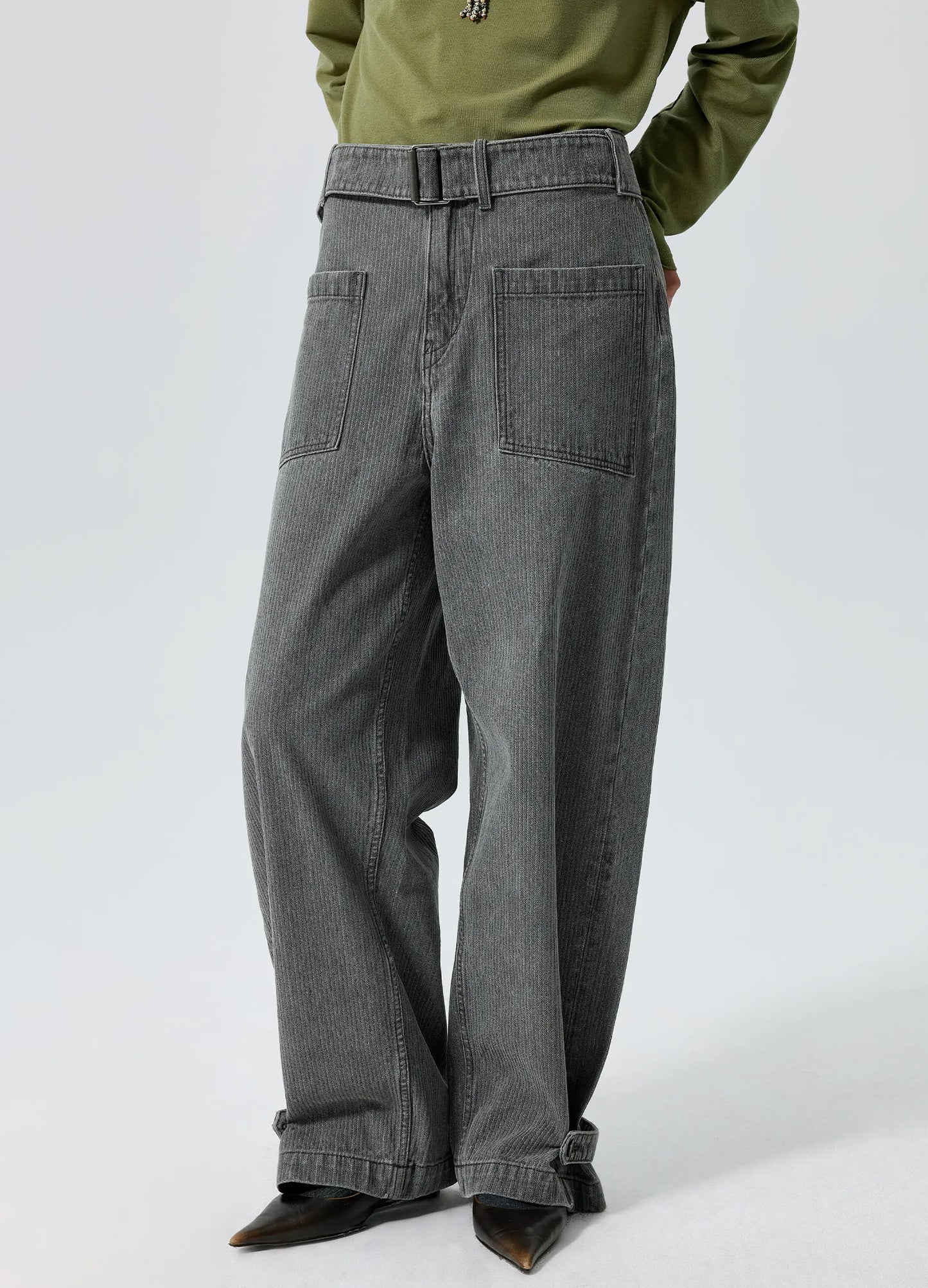 Belted Cargo Trousers