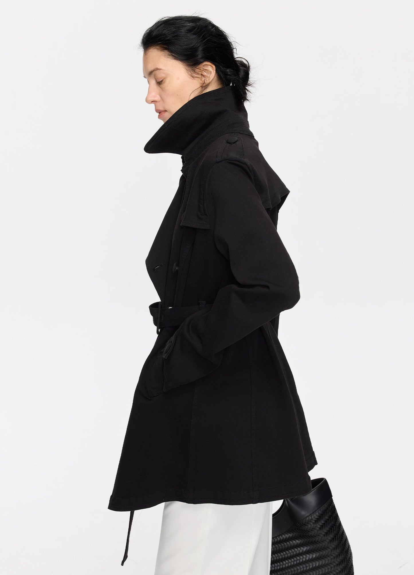 Belted Denim Coat