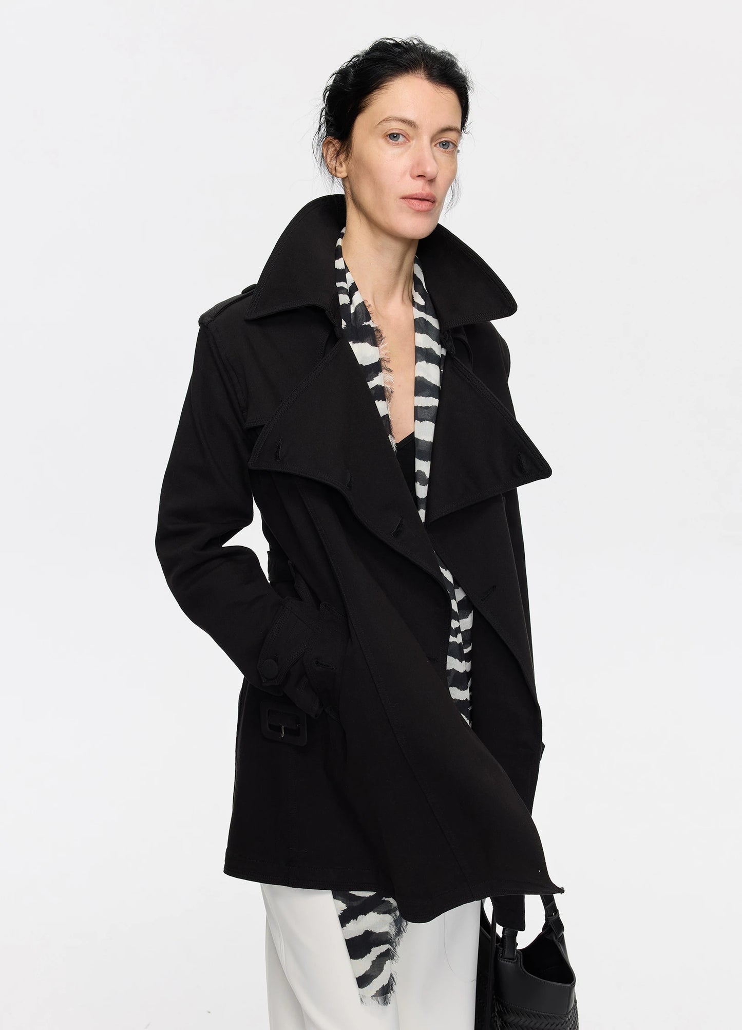 Belted Denim Coat