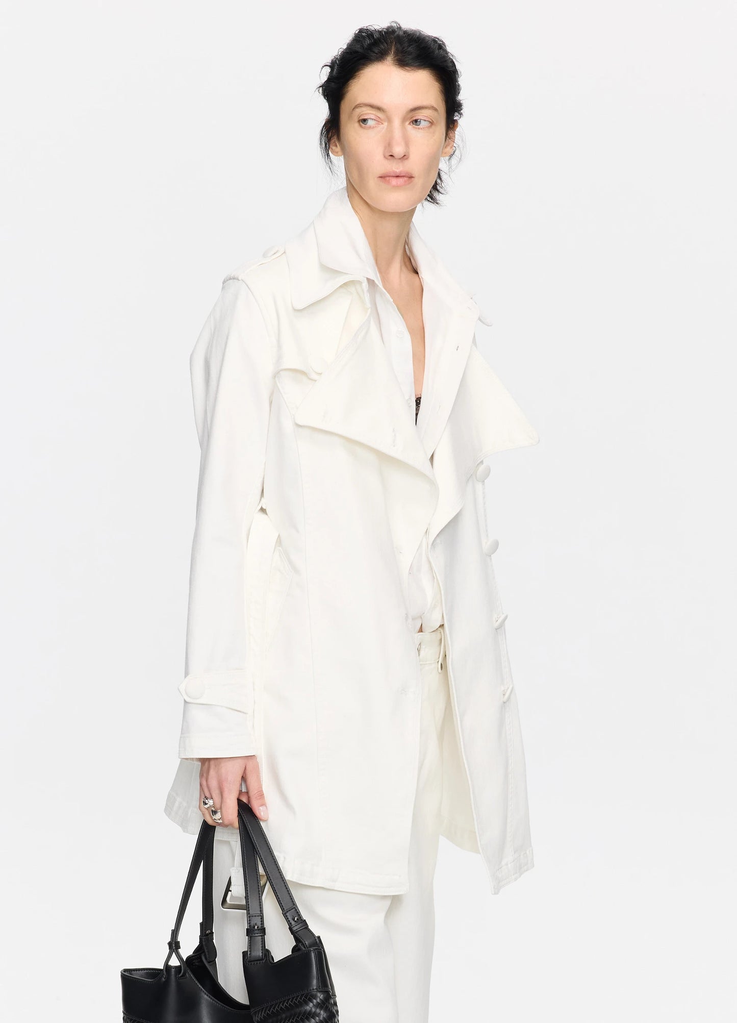 Belted Denim Coat